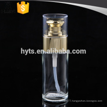30ml empty foundation glass lotion bottle with UV pump